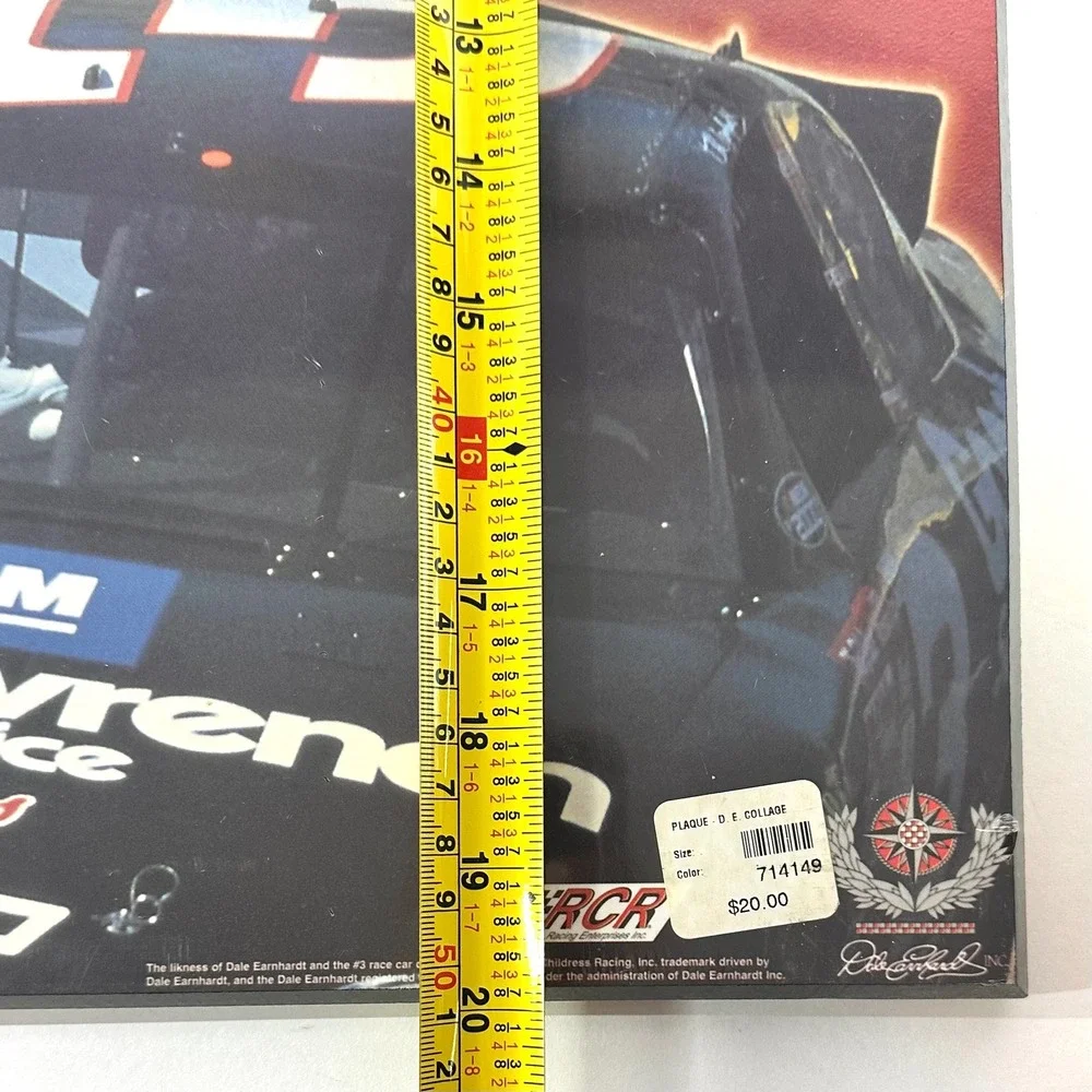 Dale Earnhardt Sr NASCAR #3 Goodwrench Wood Wall Plaque Collage 16x20 RCR Racing
